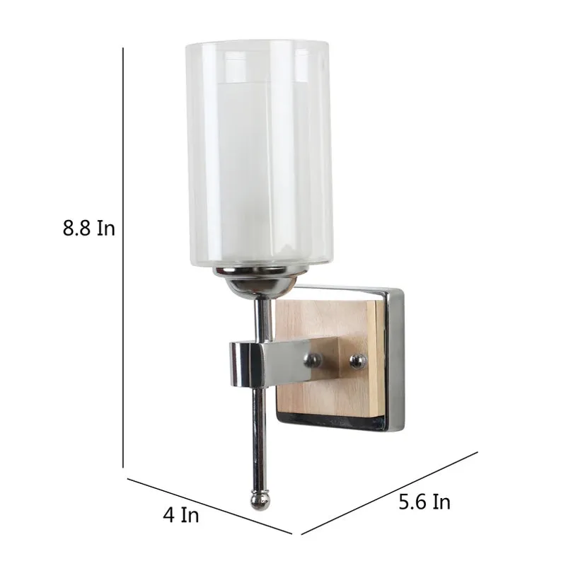 Jaza Glass and Metal Wall Lamp media 6