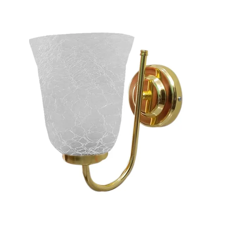 Crystal Bloom Golden Tilt Glass Wall Lamp media 3