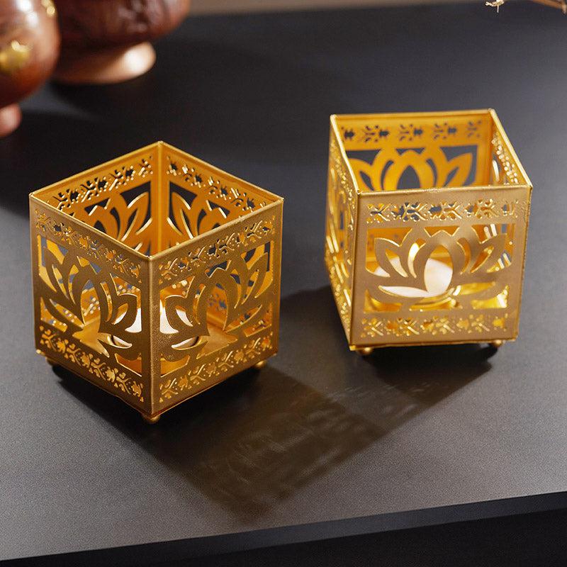 Adviya Tealight Candle Holder (Black) - Set of Two media 7