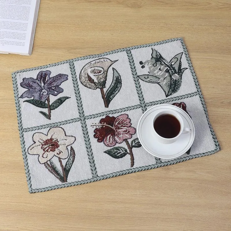 Flower Flo Table Runner & Placemat - Seven Piece Set media 5
