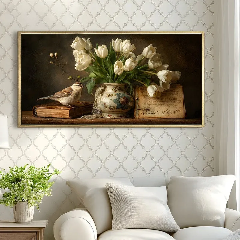 Teal Tranquility Canvas Wall Painting With Frame media 4