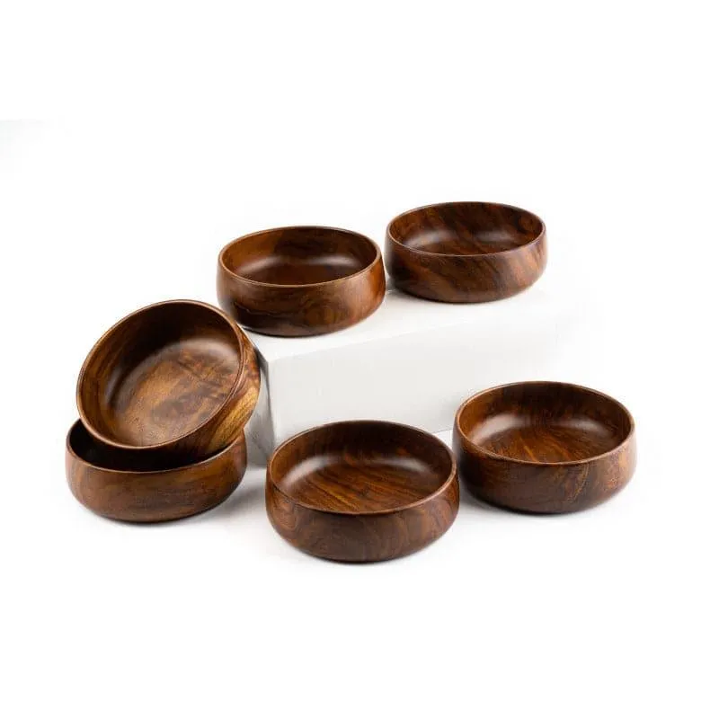Vanya Wooden Serving Bowl - 750 ml each media 1