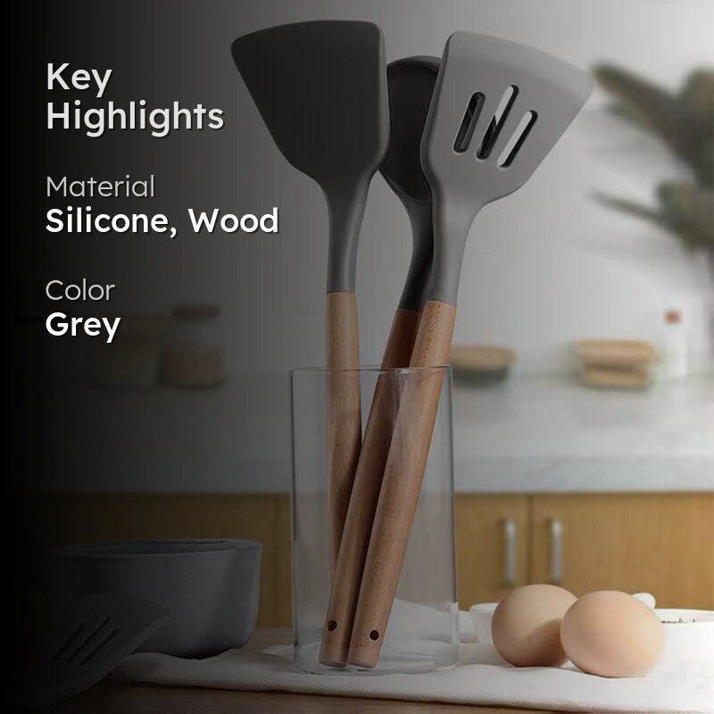 Gulabi Premium Silicon Utensil Set - Three Piece Set media 2