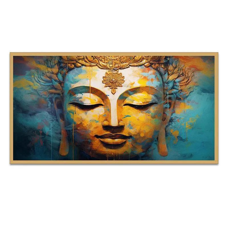 Buddha Vihara Canvas Wall Painting With Frame media 6