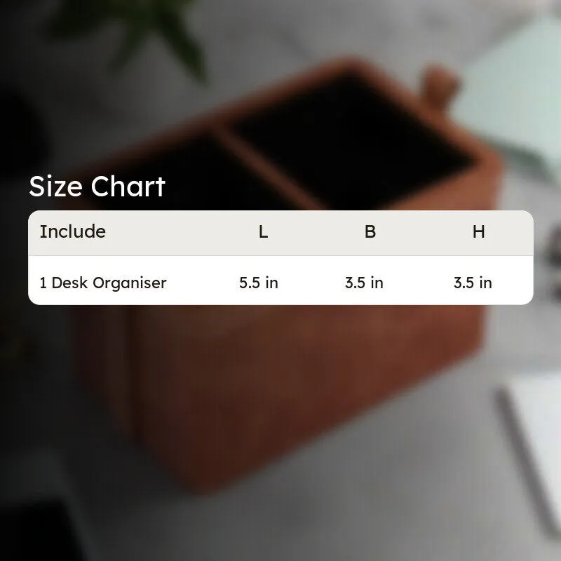 Wicka Dote Desk Organiser - Brown media 11