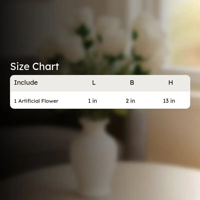 Ethereal White Rose Artificial Flower media 12