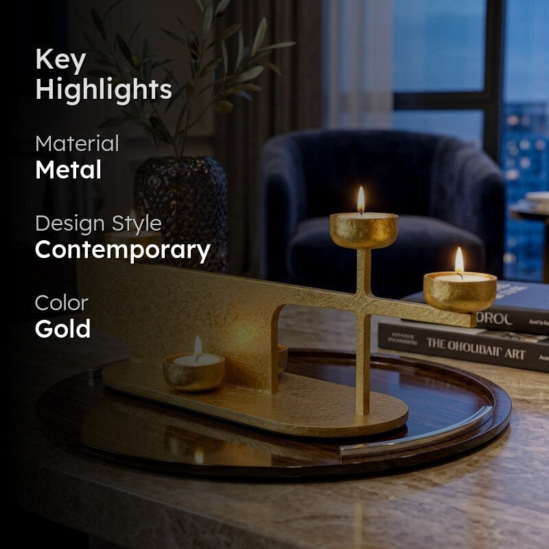 Lumora Luxe Metal Tealight Candle Holder media 2