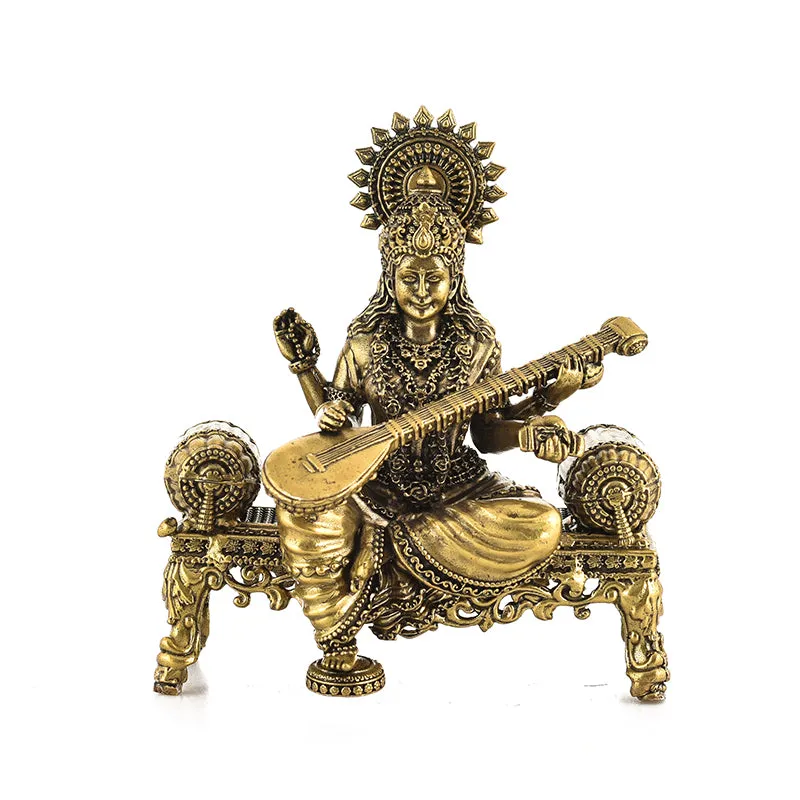 Veena Vahini Saraswati Brass Idol media 3