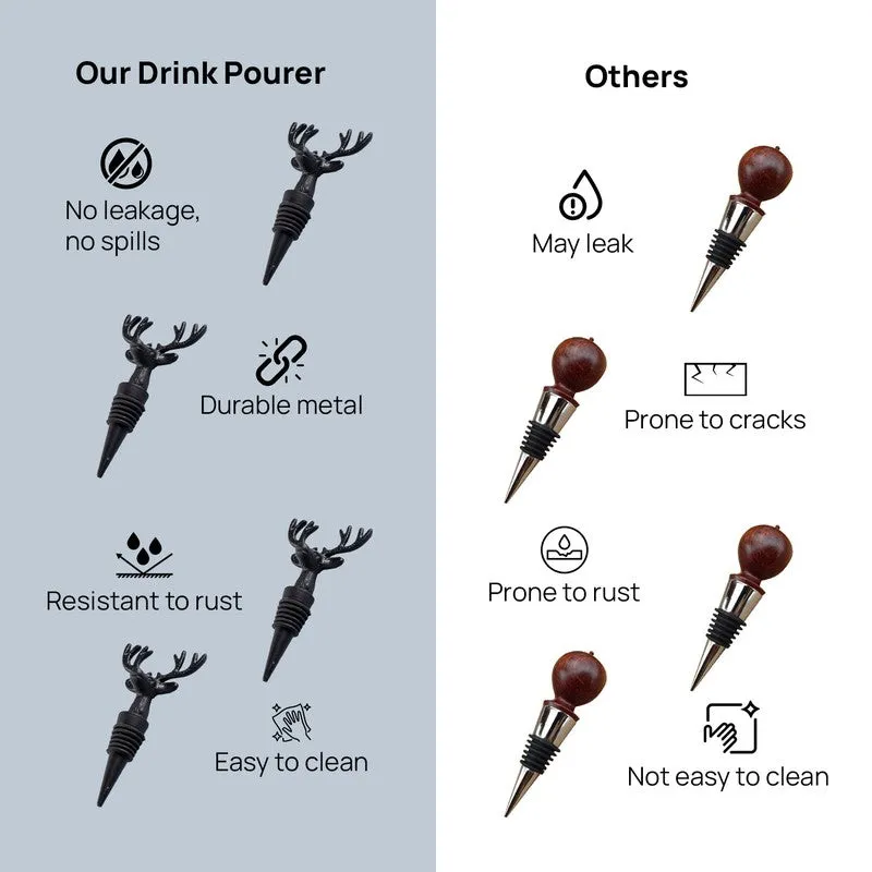 Noir Stag Stainless Steel Pourer - 7