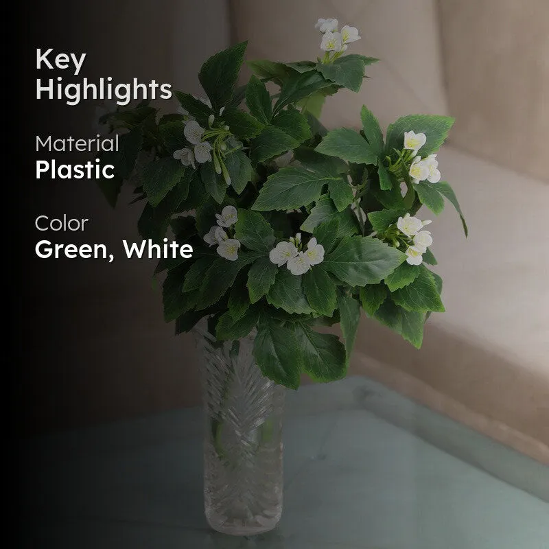 Artificial Bougainvillea Sticks (White) - Set Of Two media 2