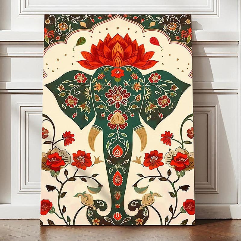 Raja Hathi Canvas Traditional Wall Art media 2