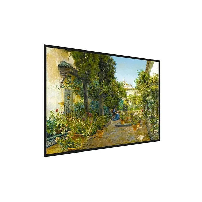 Garden In Seville Wall Painting - Black Frame media 3