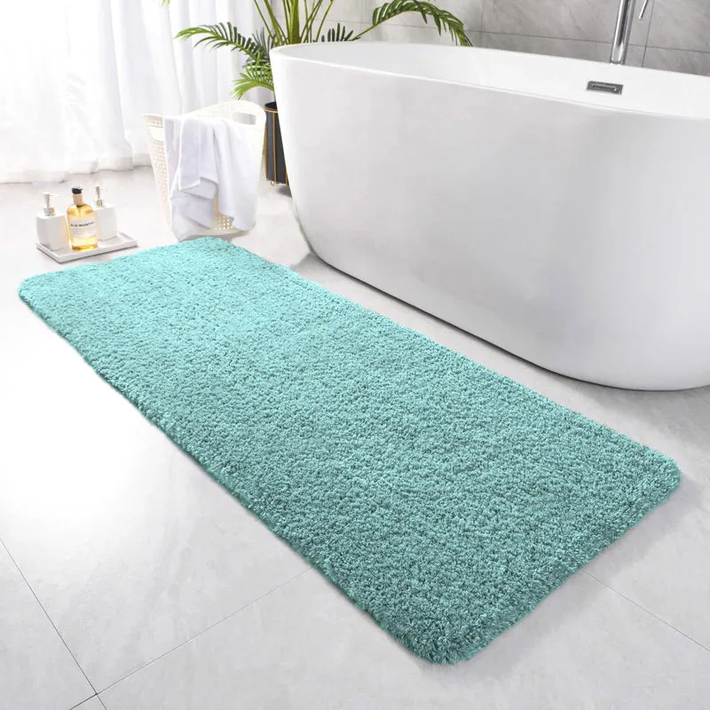 Nuo Luxe Micro Fiber Runner Rug - Aqua media 1