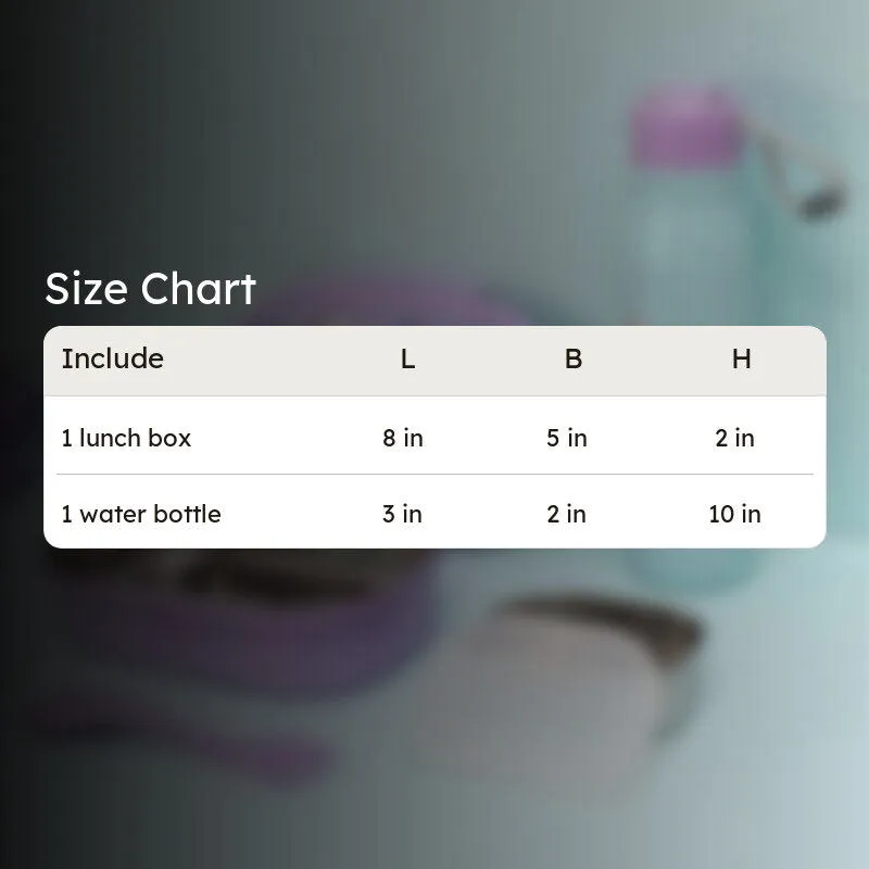 Stacy Lunch Box 700 ML With 600 ML Water Bottle - Two Piece Set media 10