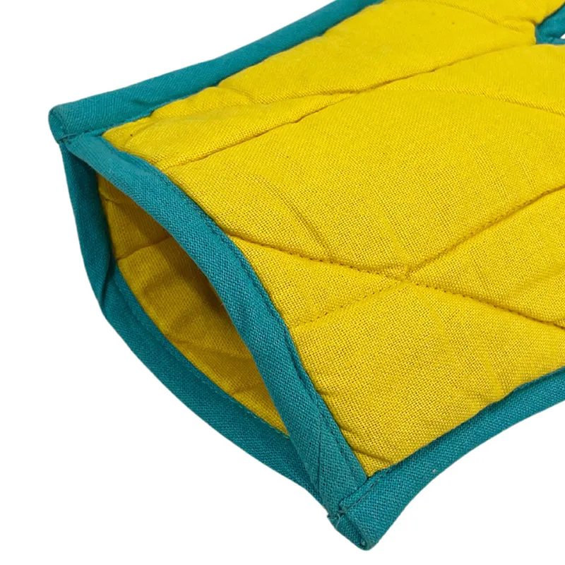 Swayam Teplo Kitchen Gloves (Yellow & Aqua Blue) - Set Of Two media 6