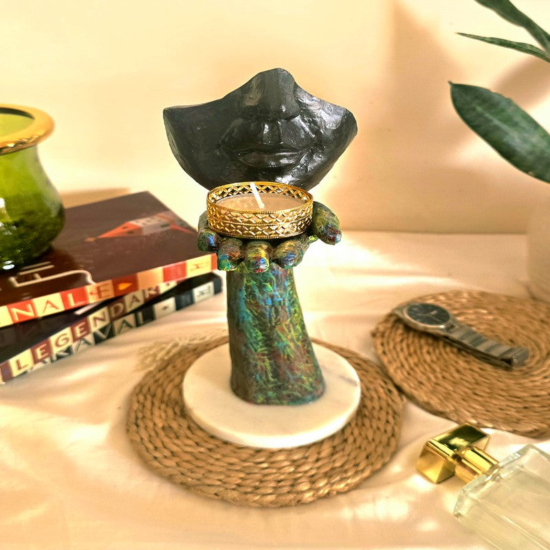 Aurevia Tea Light Candle Holder - Black