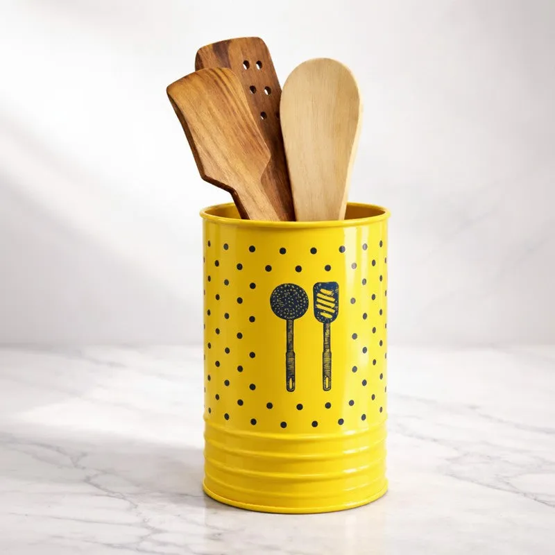 HomeSmart Sturdy Cutlery Stand -Yellow media 3