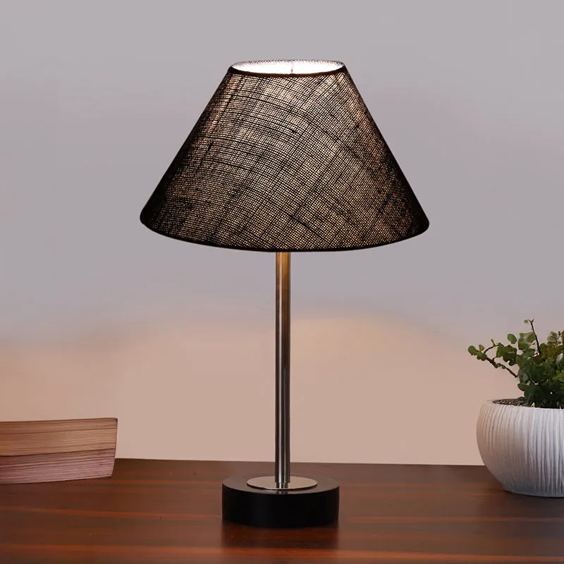 Sienna II Rodin Wooden Table Lamp - Blue,Silver,Black media 2