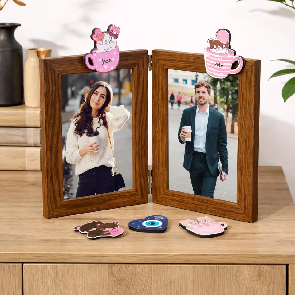 Lovio MDF Photo Frame with Magnetic Stickers media 1