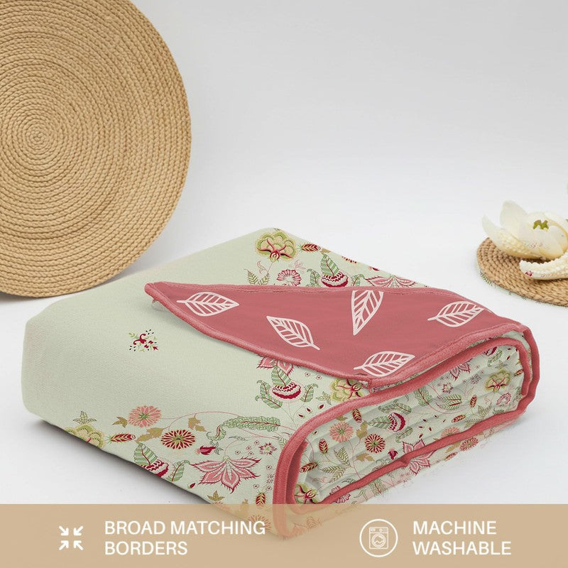 Urban Space Floral Reversible Blanket - Pink media 7