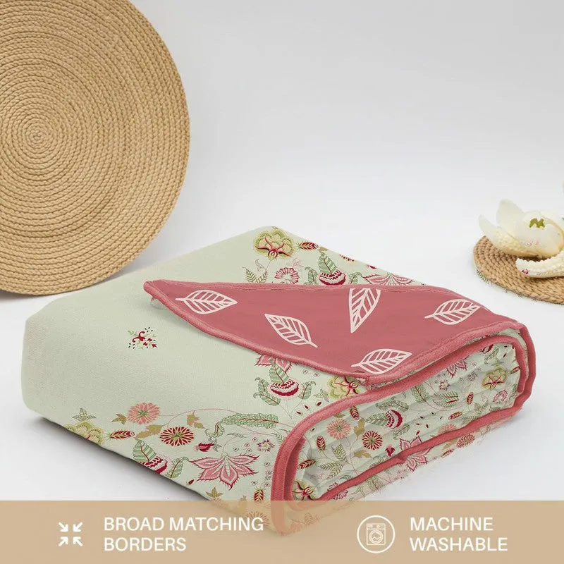 Urban Space Floral Reversible Blanket - Pink media 7