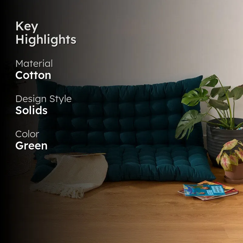 Travis Floor Cushion (Botanical Green) - Set Of Two media 2