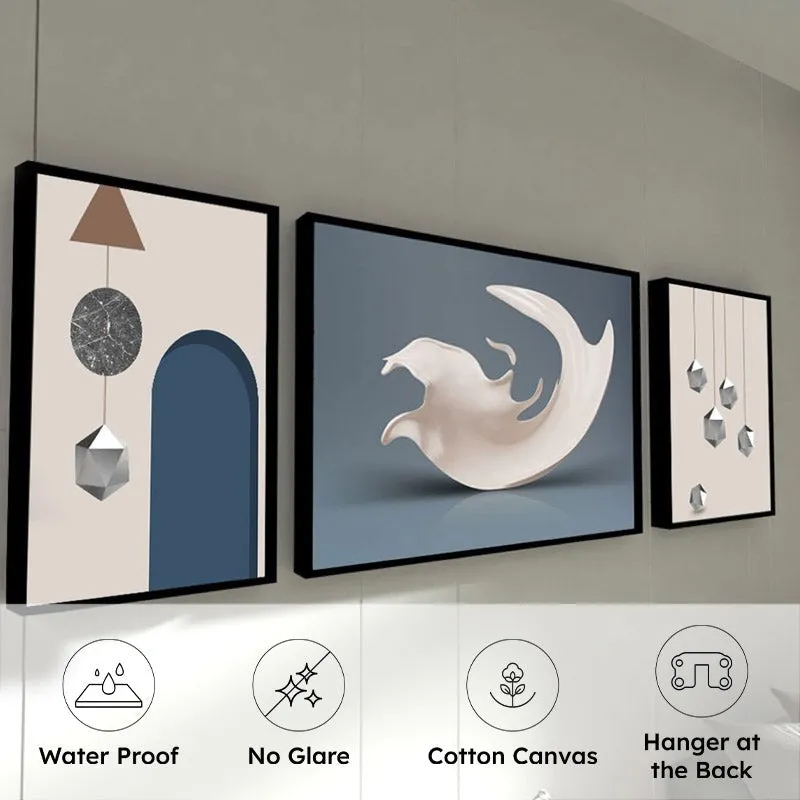 Dolores Cotton Canvas Wall Art - Set Of Three media 6