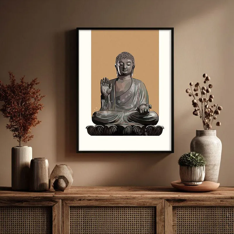 Buddha's Boon Archival Paper Wall Art With Frame media 3