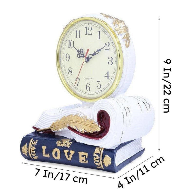 Love Script Clock - White media 7