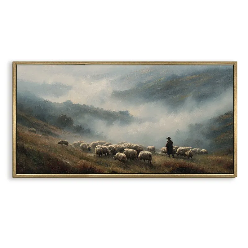 Veiled Hills Canvas Wall Painting With Frame media 3