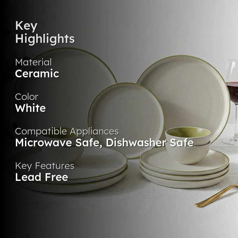 Aarunya Ceramic Dinner Set - 12 Piece Set media 2