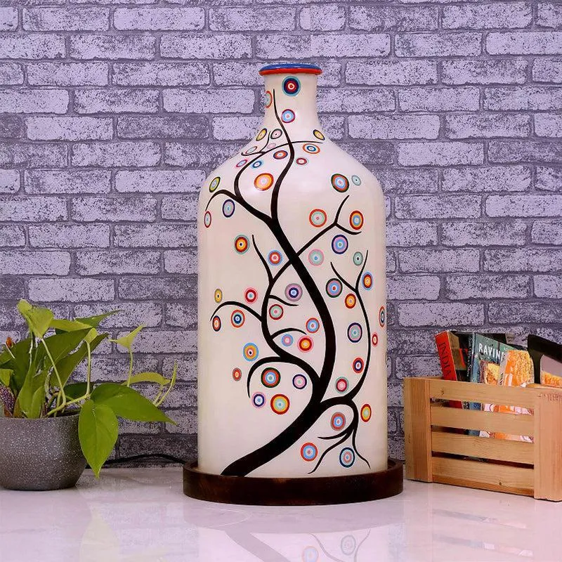Orion Lumina Hand Painted Metal & Glass Floor Lamp media 3