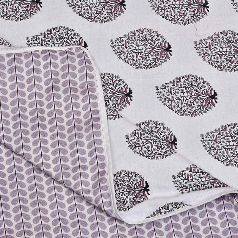 Khusni Ethnic Reversible Cotton Dohar (Pink) - 180 GSM media 4