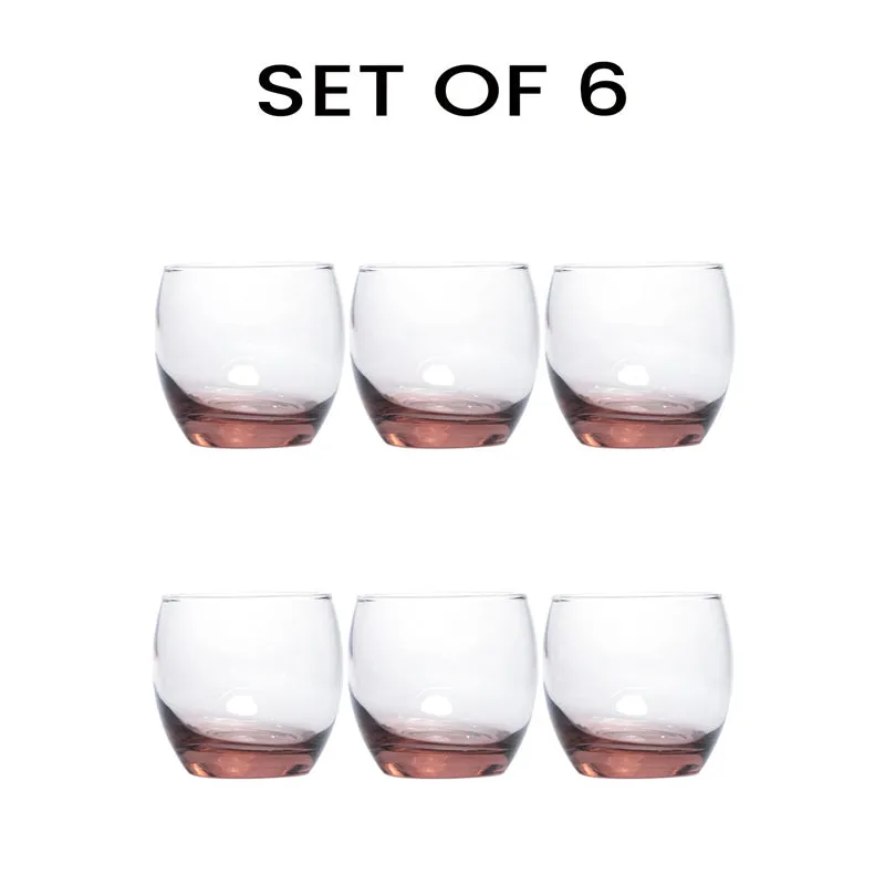 Luminarc Salto Whiskey Glass (320 mL/Pink) - Set Of Six media 4