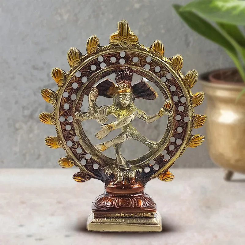 Cosmic Nataraja Divine Brass Idol media 3