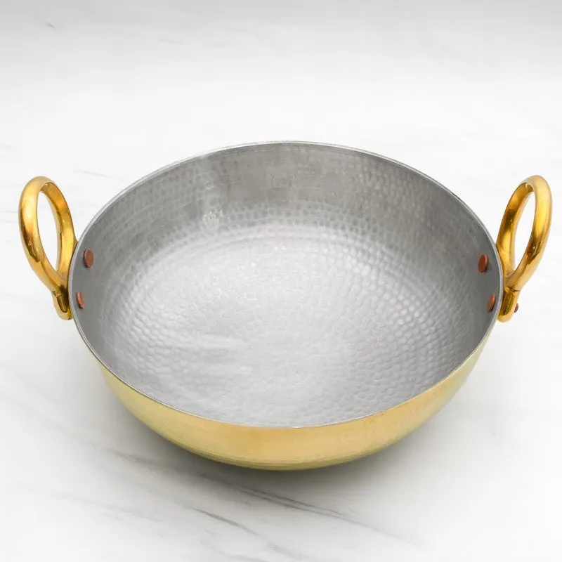 Aurelia Glossy Brass Kadhai - 2000 mL media 4