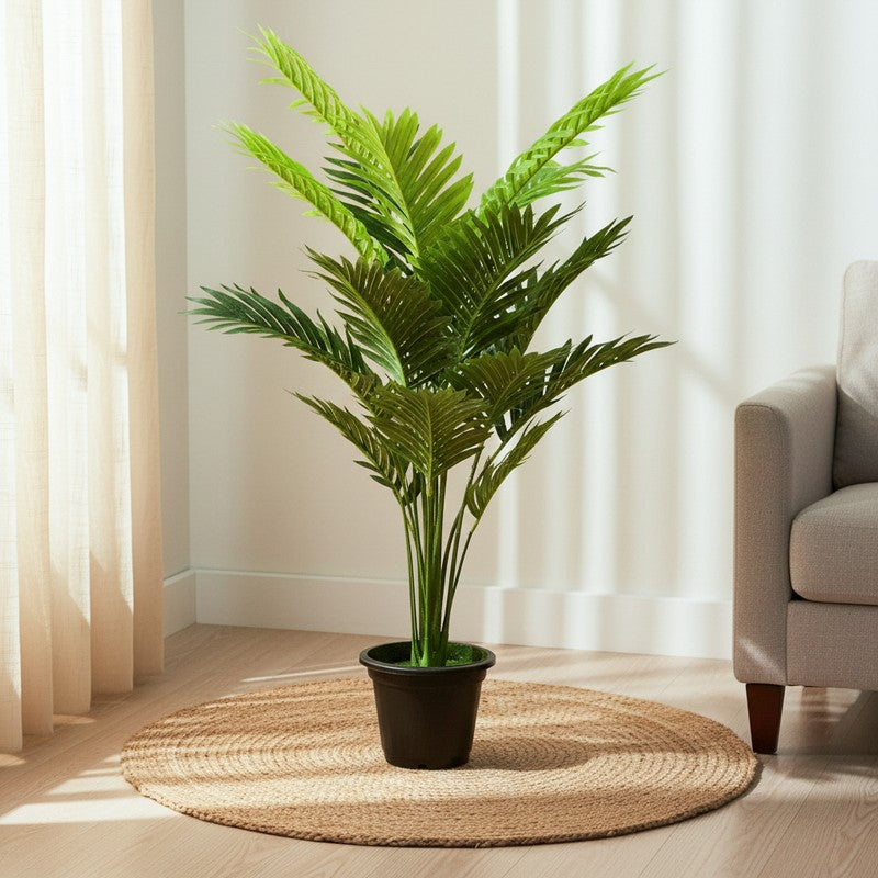 Leafscape Artificial Areca Palm Plant With Black Plastic Pot - 2.5 Feet media 2