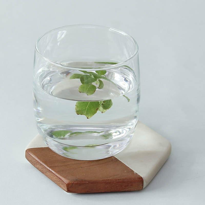 Vallam Coaster - Natural And Wooden - Set Of Four media 3