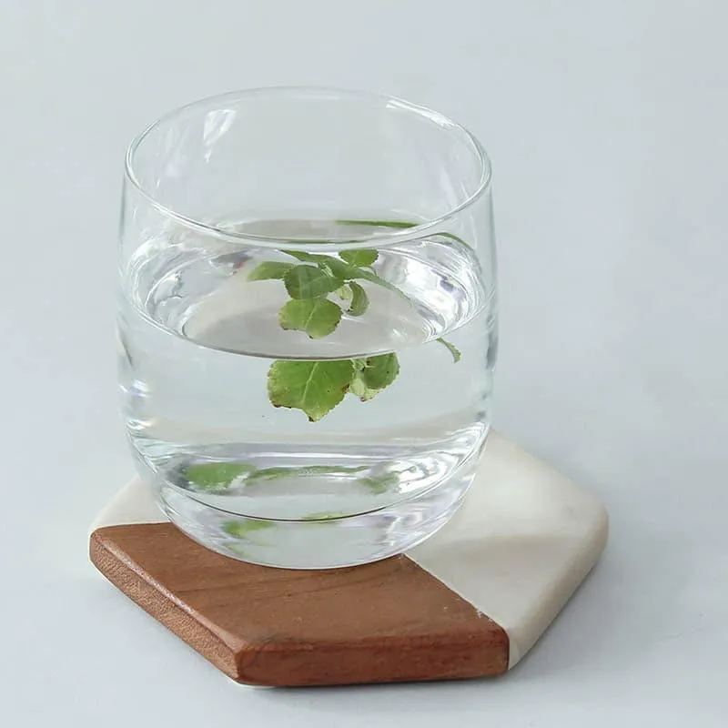 Vallam Coaster - Natural And Wooden - Set Of Four media 3