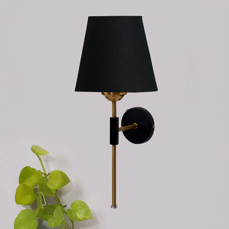 Beryll Steel & Cotton Wall Lamp - Black media 3