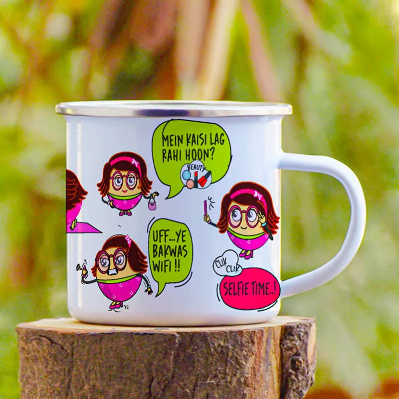 Quirky Steel Coffee Mug (250 mL) media 1