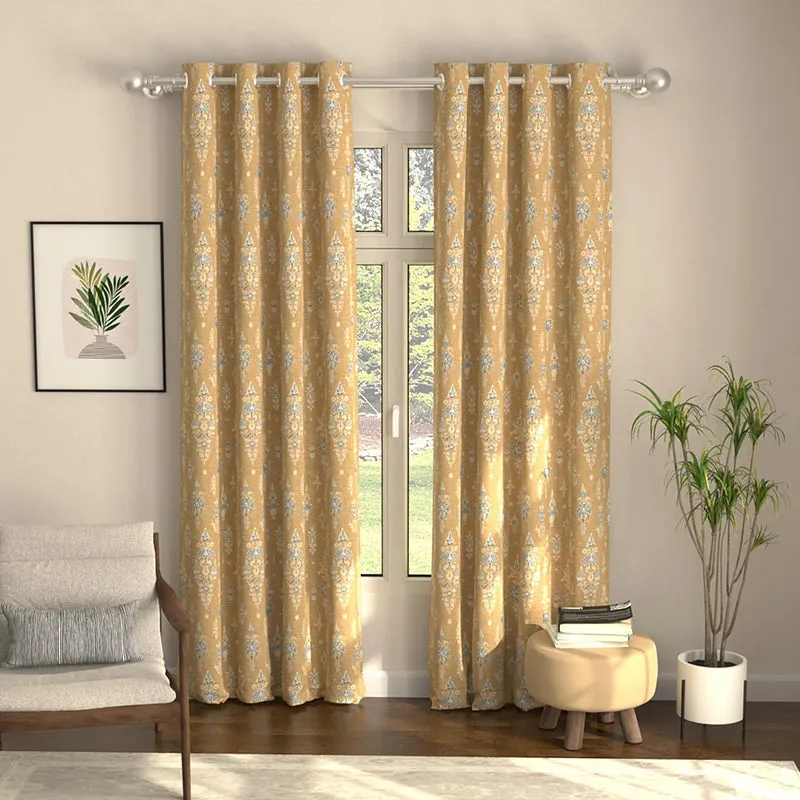 Urban Space Imperial Curtain (Mustard) - Set Of Two media 2