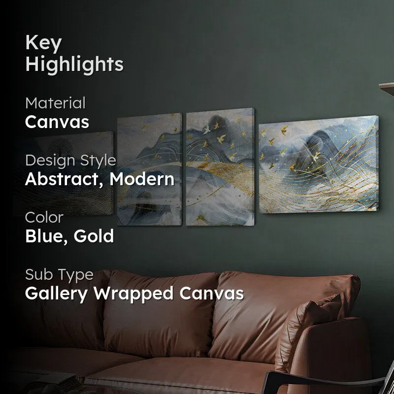 Celestial Peaks Wall Art - Set Of Four media 2