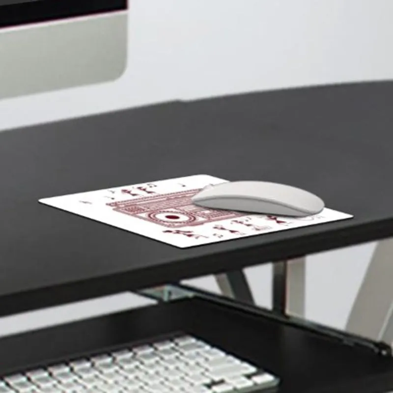 Warli Radio Mouse Pad - White media 3