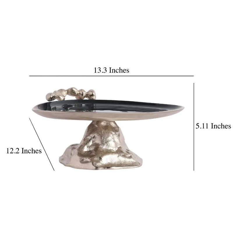 Gush Cake Stand - Silver & Black media 7