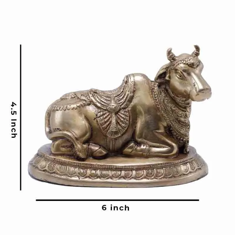 Nandideva Brass Statue media 5