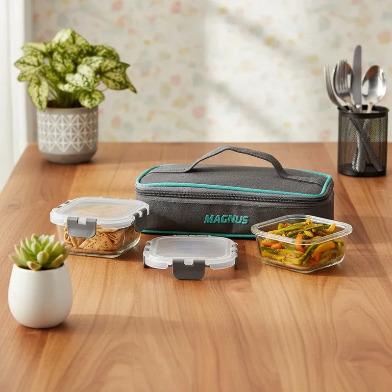 Zivra Go Lunch Box with Lunch Bag - Three Piece Set media 1