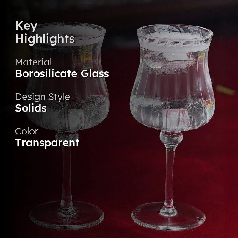 Crimson Luxe Wine Glasses(230 mL ) - Set Of Two media 2
