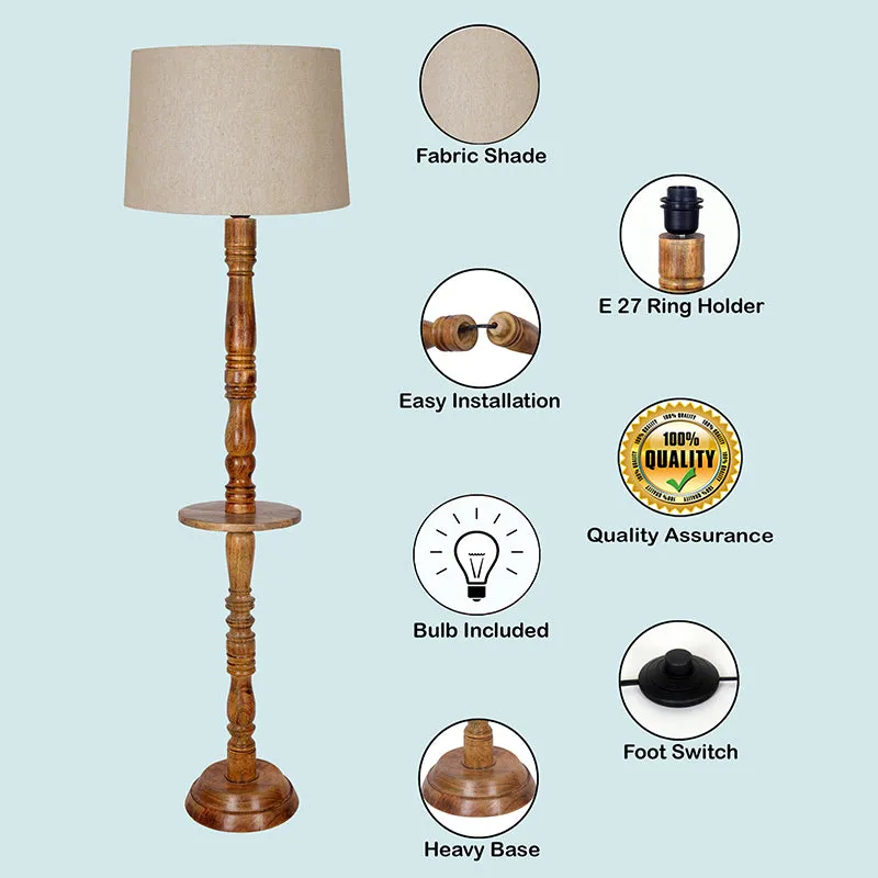 Elfin Nuo Floor Lamp - Beige media 4