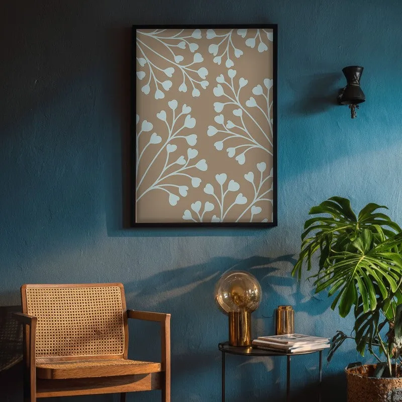 Tundra Bloom Canvas Wall Painting With Black Frame media 8